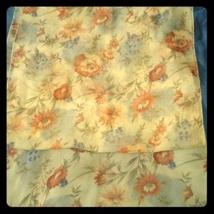 Floral print scarf
